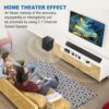 Home theater system, Super Bass Hi-fi Surround Sound, 120W Sound Bar, 2.1 Wireless Bluetooth Speakers, Remote Control With Wall Mount 2