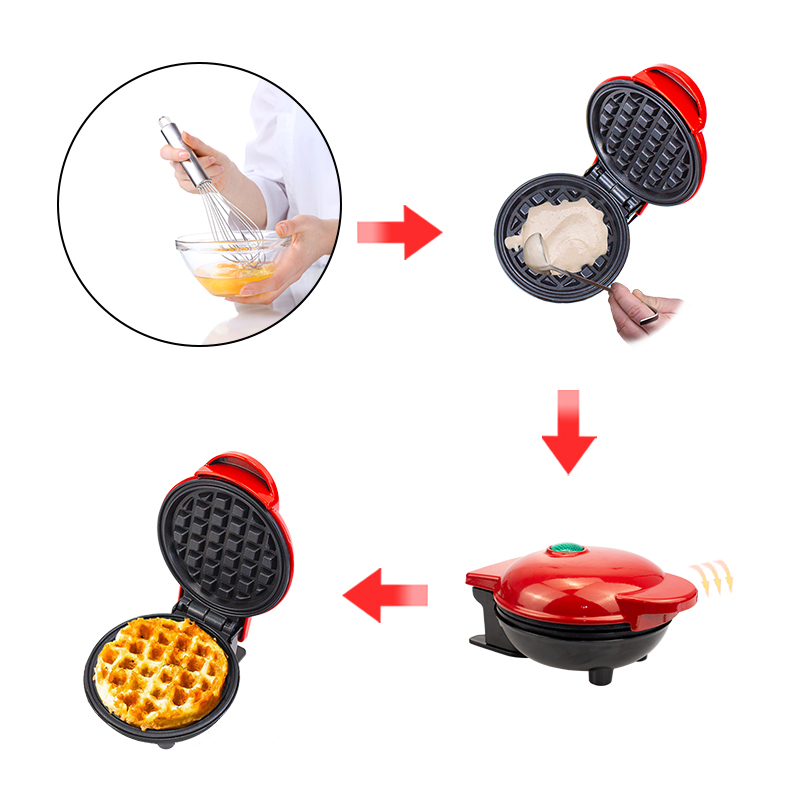 Mini Waffle Maker Machine for Individuals, Paninis, Hash Browns