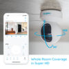 Security Camera 2K, Reolink Baby Monitor Dog Camera 360-degree for Home Security w/ Smart Motion Tracking, Phone App, IR Night Vision, Siren, Works with Alexa & Google Assistant & IFTTT, 2-Way Audio 2